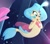 Size: 525x464 | Tagged: safe, screencap, princess skystar, seapony (g4), g4, my little pony: the movie, blue eyes, blue mane, blue tail, bubble, cute, dorsal fin, female, fin, fin wings, fins, fish tail, flower, flower in hair, flowing mane, flowing tail, ocean, open mouth, open smile, seaquestria, smiling, solo, tail, teeth, underwater, water, wings