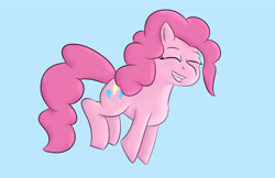 Size: 5100x3300 | Tagged: safe, artist:toonyloo, pinkie pie, earth pony, pony, g4, eyes closed, female, grin, smiling, solo