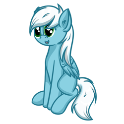 Size: 1280x1280 | Tagged: safe, artist:ask-fleetfoot, fleetfoot, pony, g4, alternate hairstyle, simple background, solo, white background