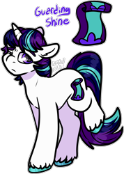Size: 1394x1960 | Tagged: safe, artist:sexygoatgod, oc, oc only, oc:guarding shine, pony, unicorn, adoptable, concave belly, male, offspring, parent:shining armor, parent:starlight glimmer, parents:shining glimmer, simple background, solo, transparent background