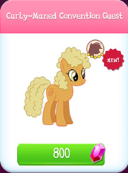 Size: 666x893 | Tagged: safe, gameloft, idw, earth pony, pony, g4, my little pony: magic princess, official, crack is cheaper, english, female, gem, idw showified, mare, mobile game, numbers, solo, text, unnamed character, unnamed pony