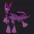 Size: 1249x1252 | Tagged: safe, artist:louarthur8, tempest shadow, twilight sparkle, oc, oc only, alicorn, pony, g4, black background, clothes, female, fusion, fusion:tempest shadow, fusion:tempestlight, fusion:twilight sparkle, mare, simple background, solo, twilight sparkle (alicorn), unshorn fetlocks