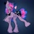 Size: 1249x1252 | Tagged: safe, artist:louarthur8, pinkie pie, princess luna, oc, oc only, alicorn, pony, g4, ear fluff, ethereal mane, female, fusion, fusion:lunapie, fusion:pinkie pie, fusion:princess luna, gradient background, mare, peytral, raised hoof, signature, smiling, solo, starry mane, unshorn fetlocks