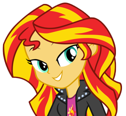 Size: 8572x7968 | Tagged: safe, artist:andoanimalia, sunset shimmer, human, equestria girls, g4, my little pony equestria girls: rainbow rocks, bedroom eyes, female, simple background, solo, transparent background, vector