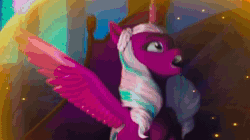 Size: 1920x1074 | Tagged: safe, screencap, izzy moonbow, opaline arcana, pipp petals, alicorn, pegasus, pony, unicorn, g5, missing the mark, my little pony: make your mark, my little pony: make your mark chapter 4, spoiler:g5, spoiler:my little pony: make your mark, spoiler:my little pony: make your mark chapter 4, spoiler:mymc04e07, animated, bubble, disgusted, female, force field, in bubble, magic bubble, mare, opaline arcana is not amused, sound, trapped, unamused, webm
