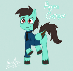 Size: 1444x1396 | Tagged: safe, artist:ismazhecat, oc, oc only, oc:ryan cooper, pegasus, pony, g5, male, stallion