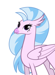 Size: 999x1362 | Tagged: artist needed, source needed, safe, silverstream, classical hippogriff, hippogriff, g4, female, older, older silverstream, simple background, solo, white background