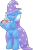 Size: 995x1498 | Tagged: safe, artist:xppp1n, trixie, g4, bipedal, bouquet, cape, clothes, eyes closed, female, flower, hat, mare, simple background, solo, standing on two hooves, transparent background, trixie's cape, trixie's hat