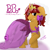 Size: 3000x3000 | Tagged: safe, artist:spiroudada, oc, oc only, oc:dolly hooves, pony, unicorn, bow, clothes, crossdressing, cute, dress, event, high res, makeup, male, party, pink, princess, princess week, princess week 2023, smiling, solo, stallion, transgender