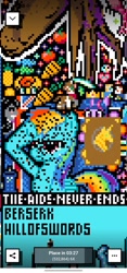 Size: 1080x2316 | Tagged: safe, rainbow dash, g4, invasion, july fools, pixel art, r/place, r/place2023, reddit