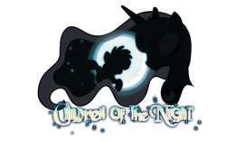 Size: 833x522 | Tagged: dead source, safe, artist:lionheartcartoon, princess luna, alicorn, pony, children of the night, g4, artifact, female, filly, foal, full moon, moon, nostalgia, simple background, transparent background