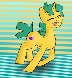 Size: 3040x3300 | Tagged: safe, artist:toonyloo, snails, pony, unicorn, g4, high res, horn, male, running, solo