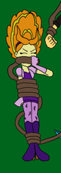 Size: 378x1062 | Tagged: safe, artist:bugssonicx, adagio dazzle, human, equestria girls, g4, bondage, gag, green background, kidnapped, simple background, struggling, tied up