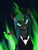 Size: 2250x3000 | Tagged: safe, artist:dash wang, queen chrysalis, changeling, changeling queen, g4, 2023, alcohol, clothes, drink, female, glass, glowing, glowing horn, hand, head tilt, high res, horn, leonardo dicaprio, looking at you, magic, magic hands, meme, smiling, smiling at you, solo, stray strand, the great gatsby, tuxedo, wine