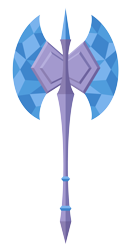 Size: 2861x5490 | Tagged: safe, artist:aleximusprime, oc, oc only, oc:beo tuag, fanfic:my little sister is a dragon, flurry heart's story, axe, crystal, living object, no pony, simple background, solo, transparent background, weapon