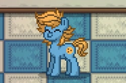 Size: 929x610 | Tagged: safe, oc, oc:blue cookie, earth pony, pony, pony town, cute, earth pony oc, male, photo, solo, stallion