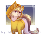Size: 1378x1080 | Tagged: safe, artist:miralichan, oc, oc only, earth pony, pony, clothes, commission, hoodie, solo