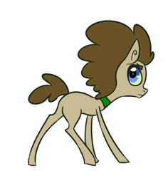 Size: 427x452 | Tagged: safe, artist:toadstool-prancer, doctor whooves, time turner, oc, oc:tantamount, changeling, earth pony, pony, tantamount time turner, g4, alternate hairstyle, blue eyes, changeling oc, disguise, disguised changeling, earth pony oc, eyes open, green sclera, male, male oc, pony oc, simple background, solo, stallion, white background