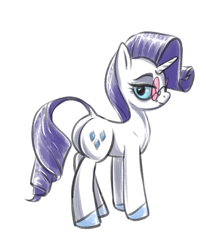 Size: 1582x1921 | Tagged: safe, artist:kovoranu, rarity, pony, unicorn, g4, cute, simple background, sunglasses, white background