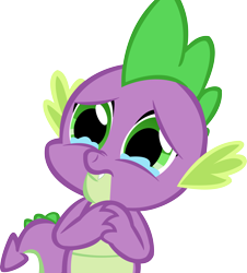 Size: 3333x3691 | Tagged: safe, artist:advance, spike, dragon, g4, season 3, spike at your service, .svg available, crying, cute, daaaaaaaaaaaw, male, sad, sadorable, simple background, solo, spikabetes, teary eyes, transparent background, vector