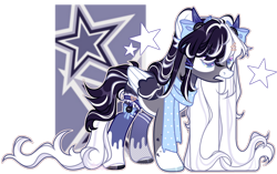 Size: 1024x642 | Tagged: safe, artist:chococolte, oc, oc only, oc:oreo cream, pegasus, pony, clothes, colored wings, female, horns, mare, scarf, simple background, socks, solo, transparent background, two toned wings, wings