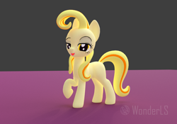 Size: 1620x1136 | Tagged: safe, artist:wonderls, oc, oc:warm_light, earth pony, pony, 3d, 3d model, game