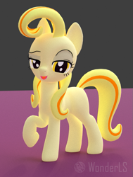 Size: 677x897 | Tagged: safe, artist:wonderls, oc, oc:warm_light, earth pony, pony, 3d, 3d model, game