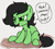 Size: 711x634 | Tagged: safe, artist:dotkwa, oc, oc only, oc:filly anon, earth pony, pony, cute, female, filly, foal, insult, leaning forward, poop joke, pure unfiltered evil, simple background, sitting, smug, solo, speech bubble, text, white background