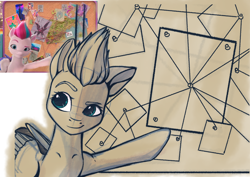 Size: 7016x4961 | Tagged: safe, artist:playful wings, screencap, zipp storm, pegasus, pony, a little horse, g5, my little pony: make your mark, my little pony: make your mark chapter 4, spoiler:g5, spoiler:my little pony: make your mark, spoiler:my little pony: make your mark chapter 4, spoiler:mymc04e06, female, mare, redraw, screencap reference, sketch, solo