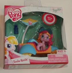 Size: 493x500 | Tagged: safe, toola-roola, earth pony, pony, g3, g3.5, female, looking at you, mare, packaging, photo, solo, toola-roola (g3.5), toy