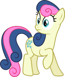 Size: 5098x6006 | Tagged: safe, artist:starryshineviolet, bon bon, sweetie drops, earth pony, pony, g4, season 3, sleepless in ponyville, absurd resolution, confused, looking at something, simple background, solo, transparent background, vector