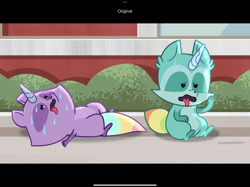 Size: 2732x2048 | Tagged: safe, screencap, raccoon, raccoonicorn, g5, hot day huh?, my little pony: tell your tale, spoiler:g5, spoiler:my little pony: tell your tale, spoiler:tyts01e57, high res