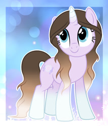 Size: 1280x1497 | Tagged: safe, artist:cindystarlight, oc, oc:amelia snowmelody, pony, unicorn, female, mare, solo