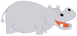 Size: 6782x3221 | Tagged: safe, artist:andoanimalia, hippopotamus, g4, pinkie pride, animal, open mouth, simple background, solo, transparent background, vector