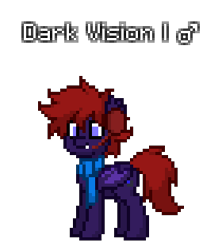 Size: 280x316 | Tagged: safe, oc, oc only, oc:dark vision(h1f), bat pony, pony, pony town, bat pony oc, male, simple background, solo, stallion, standing, transparent background