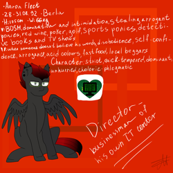 Size: 5000x5000 | Tagged: safe, artist:deadsmoke, oc, oc only, oc:aaron fleck, pegasus, pony, ear piercing, glasses, gradient mane, gray eyes, irritated, piercing, reference sheet, serious, serious face, sitting, solo, unhappy
