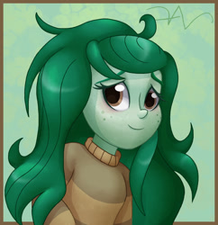 Size: 1385x1430 | Tagged: safe, artist:swasfews, wallflower blush, human, equestria girls, g4, cute, flowerbetes, solo