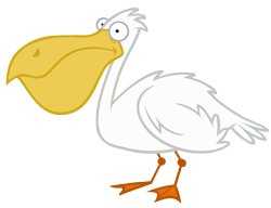 Size: 5487x4216 | Tagged: safe, artist:andoanimalia, bird, pelican, g4, pinkie pride, animal, simple background, solo, transparent background, vector