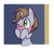 Size: 2000x1800 | Tagged: safe, artist:magician-horse, oc, oc only, oc:littlepip, pony, unicorn, fallout equestria, :3, blushing, bust, cute, female, hooves on cheeks, horn, looking away, mare, one ear down, one eye closed, passepartout, solo, three quarter view, unicorn oc