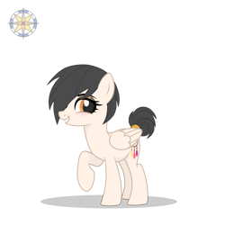 Size: 3000x3000 | Tagged: safe, artist:r4hucksake, oc, oc only, oc:dreamcatcher, pegasus, pony, blushing, female, high res, mare, simple background, solo, transparent background