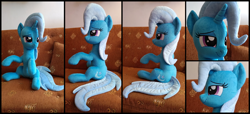 Size: 2402x1096 | Tagged: safe, artist:littlefairyswonders, trixie, pony, g4, irl, photo, plushie, solo