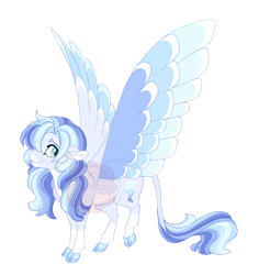 Size: 3500x3700 | Tagged: safe, artist:gigason, oc, oc only, oc:winter storm, pegasus, pony, cloven hooves, female, filly, foal, high res, magical lesbian spawn, obtrusive watermark, offspring, parent:sea swirl, parent:vapor trail, simple background, solo, transparent background, watermark