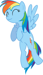 Size: 7660x13357 | Tagged: safe, artist:chezne, rainbow dash, pegasus, pony, g4, .ai available, simple background, solo, transparent background, vector