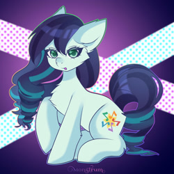 Size: 3000x3000 | Tagged: safe, artist:monstrum, coloratura, earth pony, pony, g4, cheek fluff, chest fluff, female, high res, looking at you, mare, open mouth, raised hoof, solo