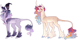 Size: 5563x2872 | Tagged: safe, artist:sleepy-nova, oc, oc only, classical unicorn, pony, unicorn, body freckles, cloven hooves, curved horn, female, freckles, horn, leonine tail, mare, simple background, tail, transparent background, unshorn fetlocks