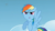 Size: 639x360 | Tagged: safe, screencap, rainbow dash, pegasus, pony, g4, season 1, sonic rainboom (episode), >:o, cloud, ei, faic, female, flying, hub logo, logo, mare, needs more jpeg, open mouth, raised hoof, sky, solo, spread wings, the hub, wings