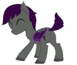 Size: 1604x1354 | Tagged: safe, artist:mrkm, oc, oc only, oc:specter, bat pony, animated, bat wings, butt, butt shake, fangs, gif, male, plot, simple background, stallion, transparent background, twerking, wings