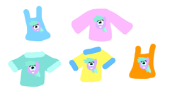 Size: 1621x901 | Tagged: safe, artist:universalstudiosfan63, aura (g4), earth pony, pony, g4, aurabetes, bust, clothes, cute, dress, female, filly, foal, grin, head, overalls, portrait, shirt, simple background, smiling, t-shirt, white background