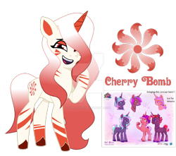 Size: 1280x1134 | Tagged: safe, artist:celia kaspar, artist:hate-love12, oc, oc only, oc:cherry bomb, pony, unicorn, g5, my little pony: a new generation, bully, concave belly, concept art, deviantart watermark, female, fit, mare, obtrusive watermark, reference, simple background, slender, solo, thin, transparent background, watermark
