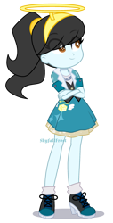 Size: 1169x2305 | Tagged: safe, artist:skyfallfrost, oc, oc:lucky dice, human, equestria girls, g4, clothes, dress, female, simple background, solo, transparent background